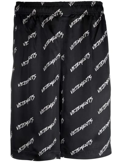 Vetements Monogram Pyjama Shorts