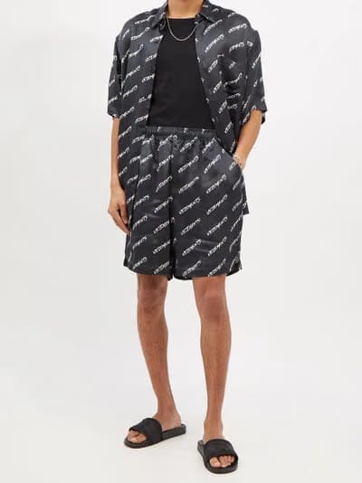 Vetements Monogram Pyjama Shorts