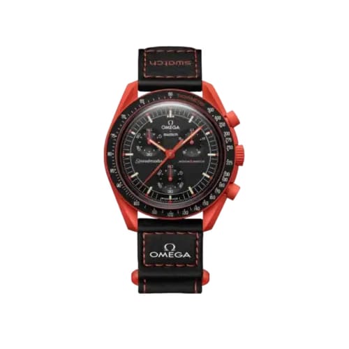 Swatch x Omega Bioceramic Moonswatch Mission On Earth Lava SO33O100