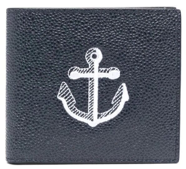 Thom Browne Anchor-Print Folded Wallet