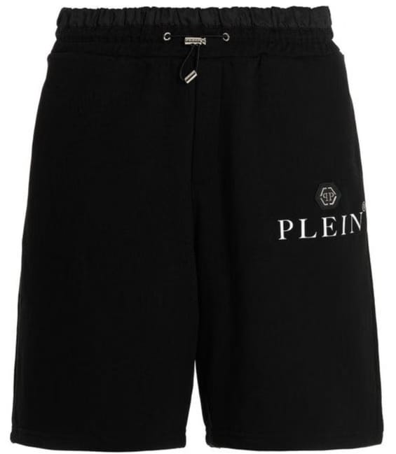 Philipp Plein Hexagon Jogging Shorts Black
