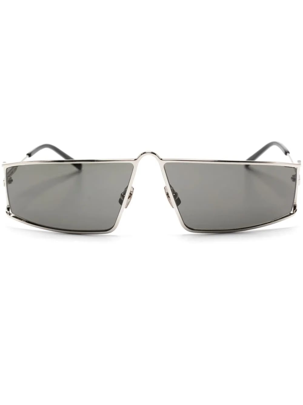 metallic square-framed sunglasses