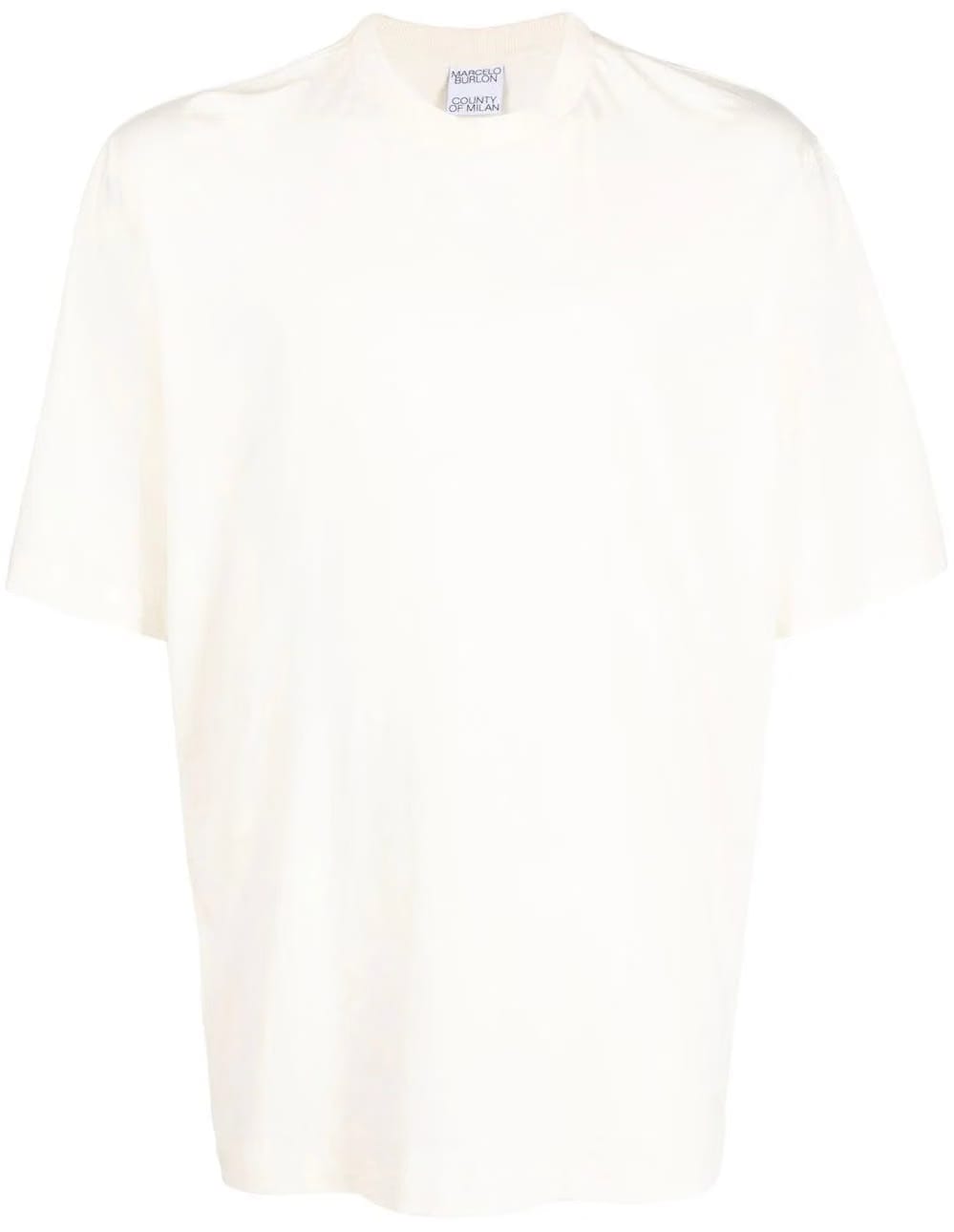 Marcelo Burlon Tempera Cross Regular T-Shirt Ecru White