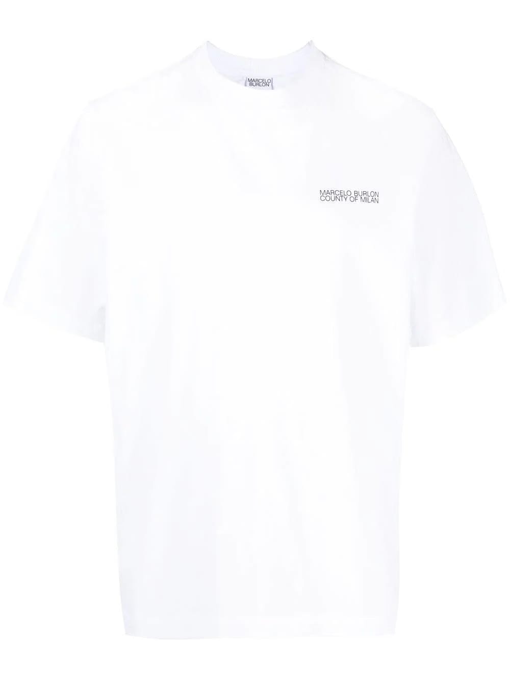 Marcelo Burlon Tempera Cross Over T-Shirt White