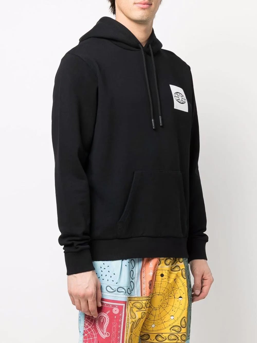 Marcelo Burlon Skate Cross Regular Hoodie Black White