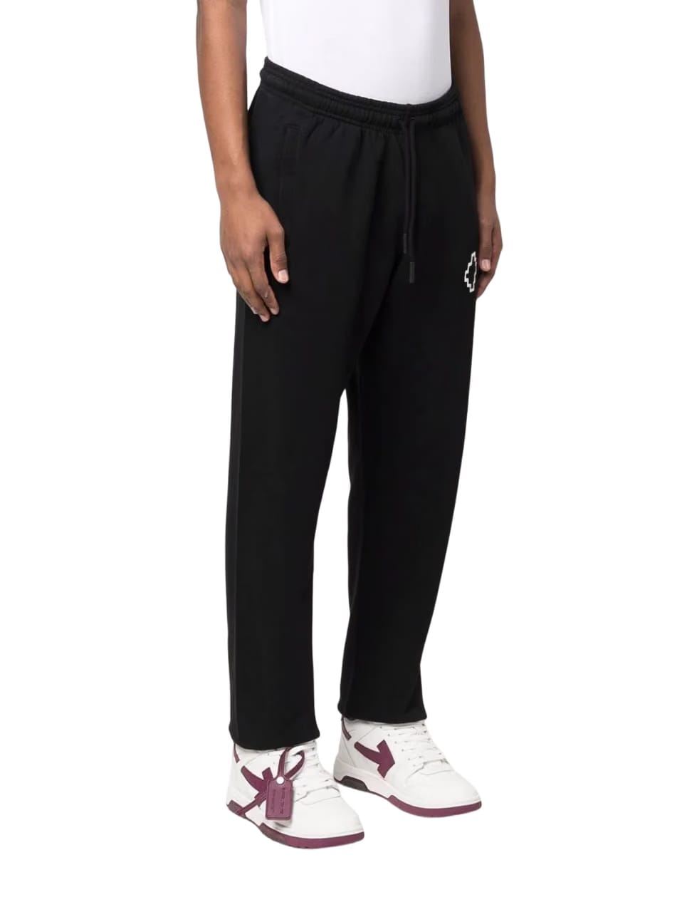 Marcelo Burlon Tempera Cross Relax Sweatpant Black White