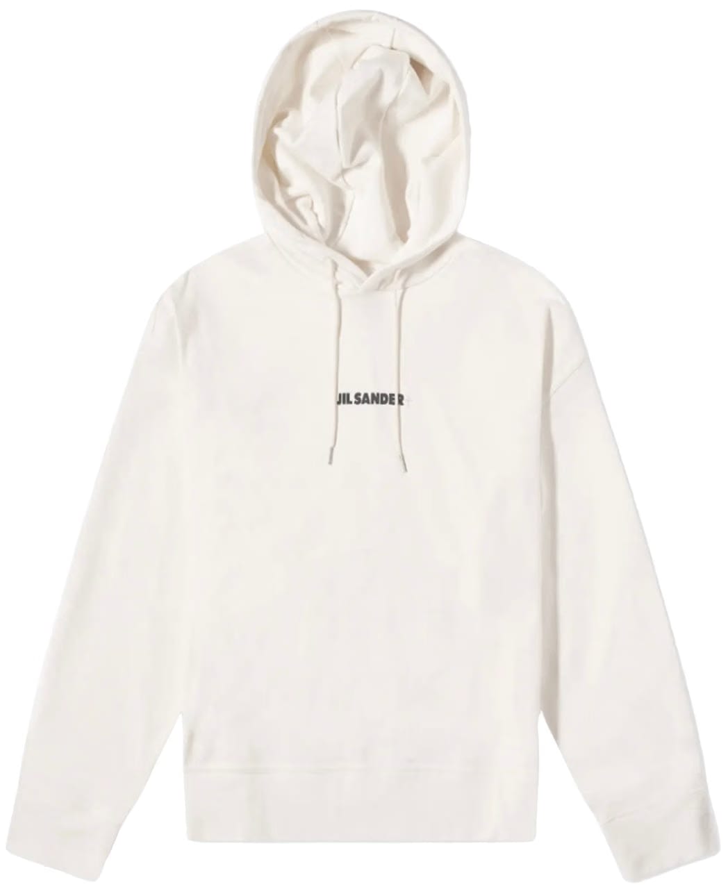 Jil Sander Plus Logo Popover Hoodie White