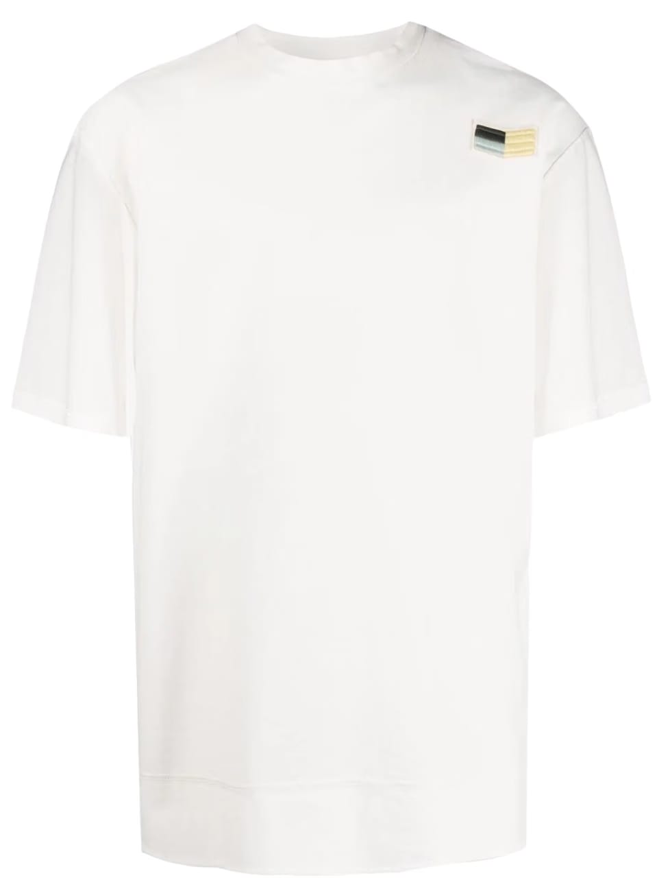 Jil Sander Logo Patch Crewneck T-Shirt White