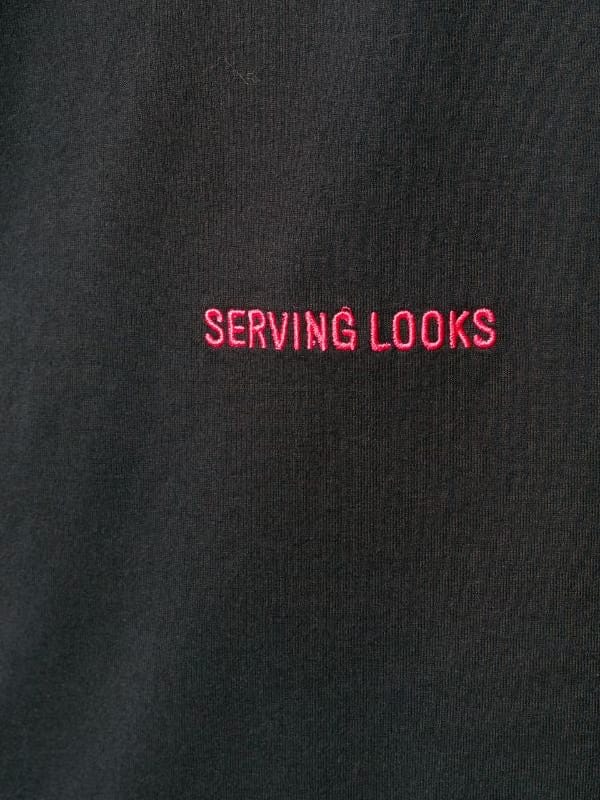Heron Preston Serving Looking T-Shirt Black Fuchsia