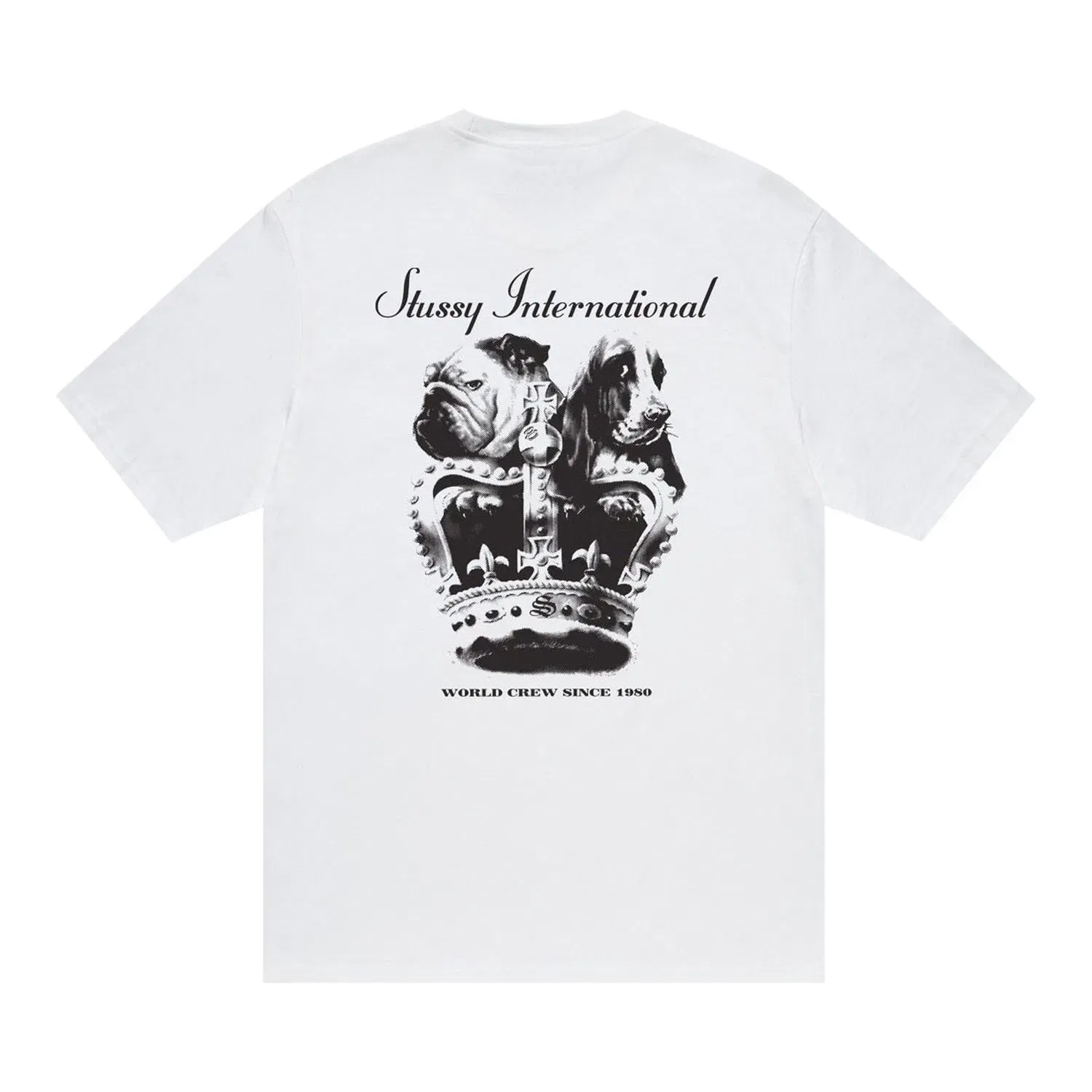 Stussy Dog Crown Tee 'White' (FW24)