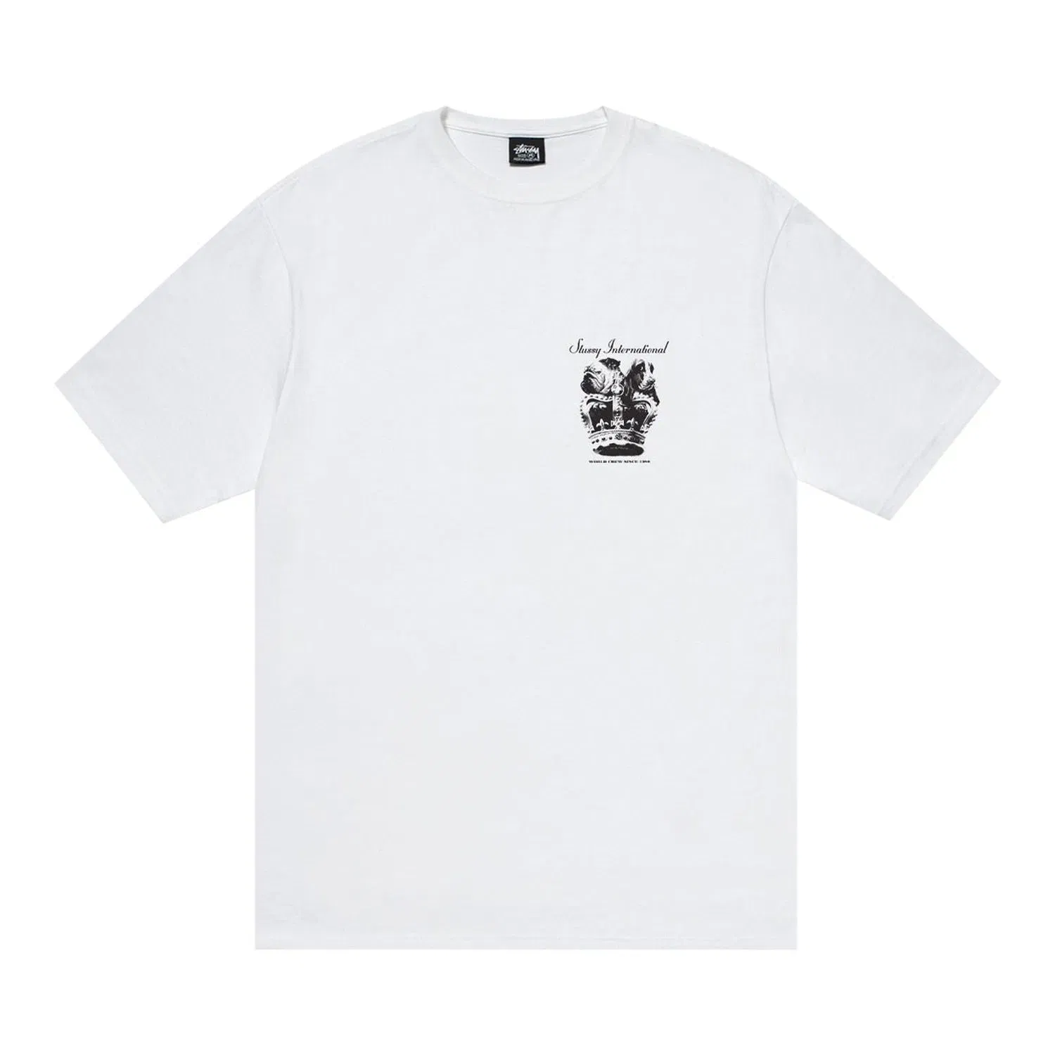 Stussy Dog Crown Tee 'White' (FW24)