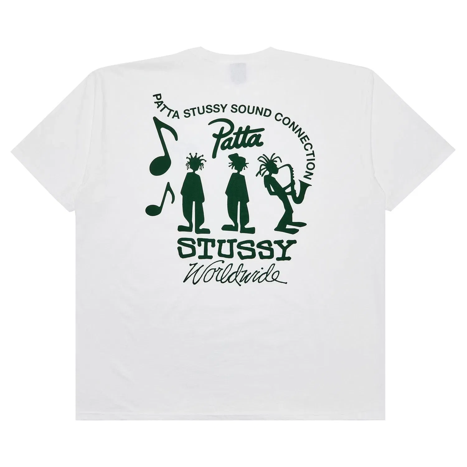 Stussy x Patta Sound Connection Tee 'White' (SS24)