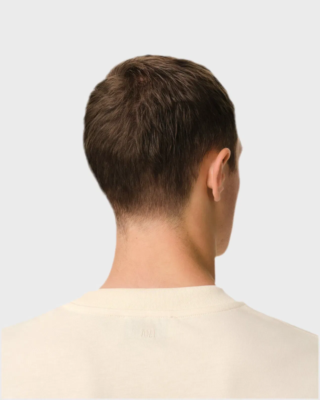 Ami Paris Ami De Coeur Patch T-Shirt ‘Beige’ (Red Heart)
