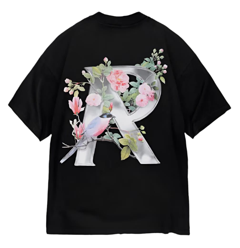 Represent Floral T-Shirt Black
