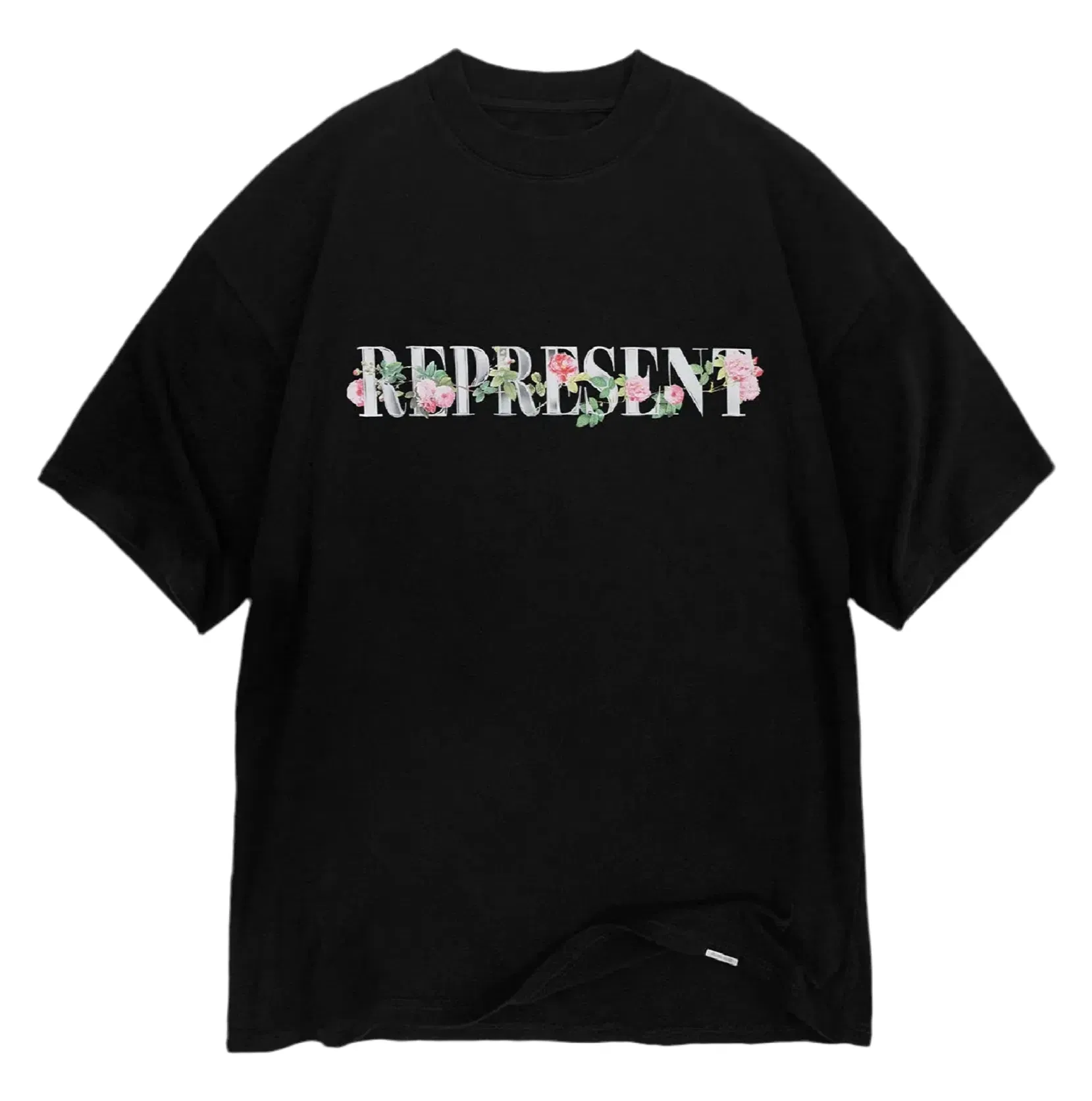 Represent Floral T-Shirt Black