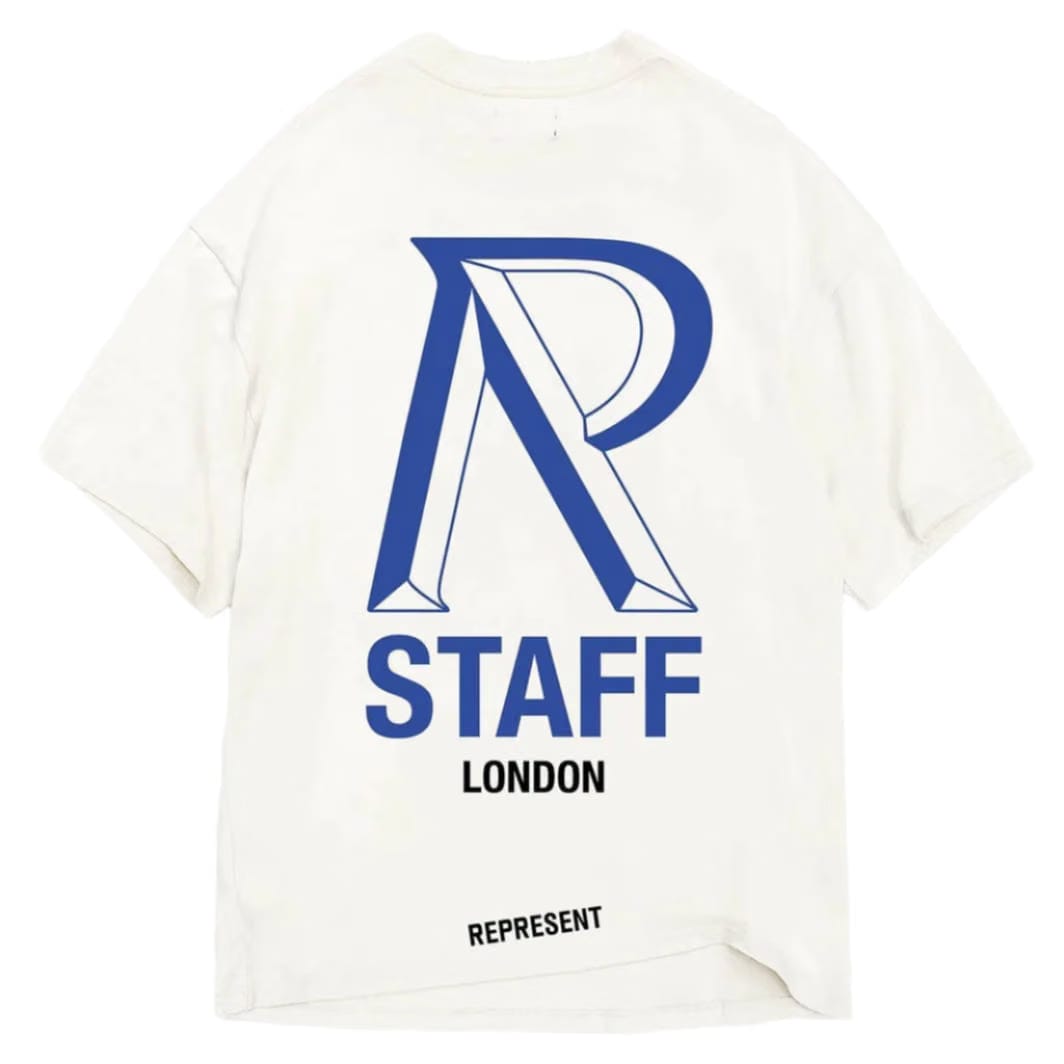 Represent London Initialism T-Shirt Flat White