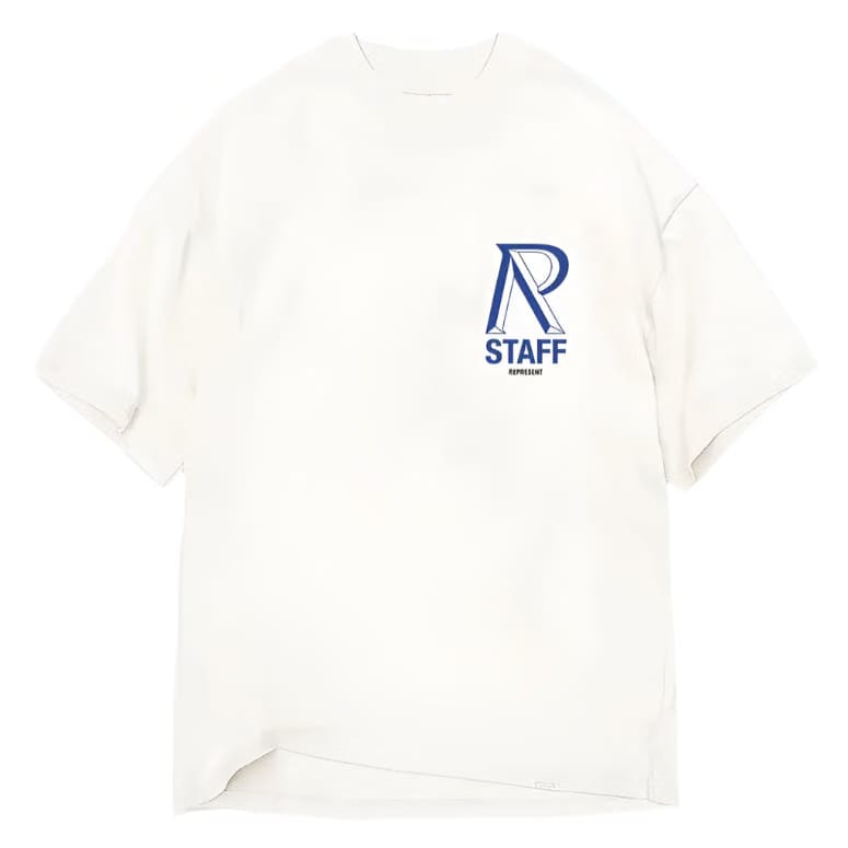 Represent London Initialism T-Shirt Flat White