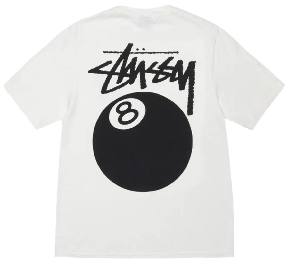 Stussy 8 Ball Pigment Dyed Tee White (SS24)