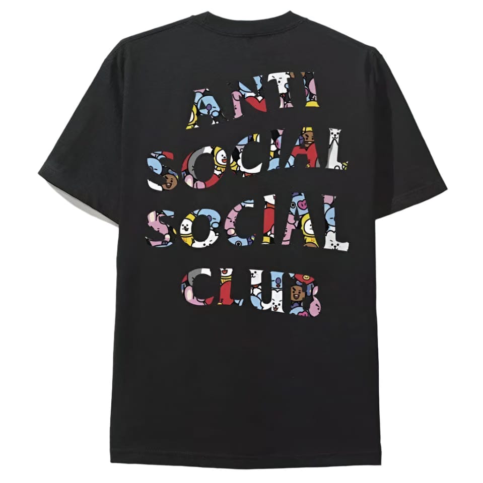 Anti Social Social Club x BT21 Club Blended Tee Black