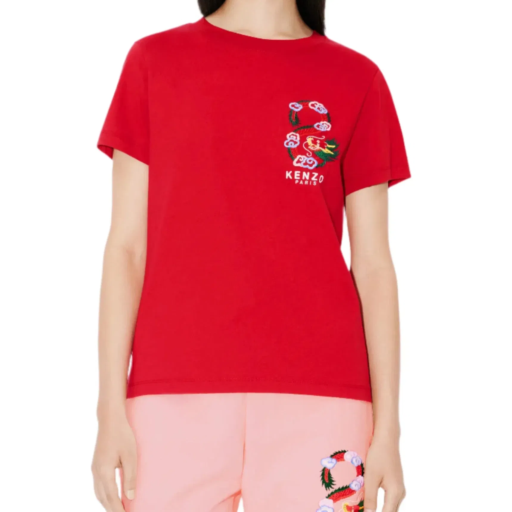Kenzo Year of the Dragon Embroidered Slim T-Shirt