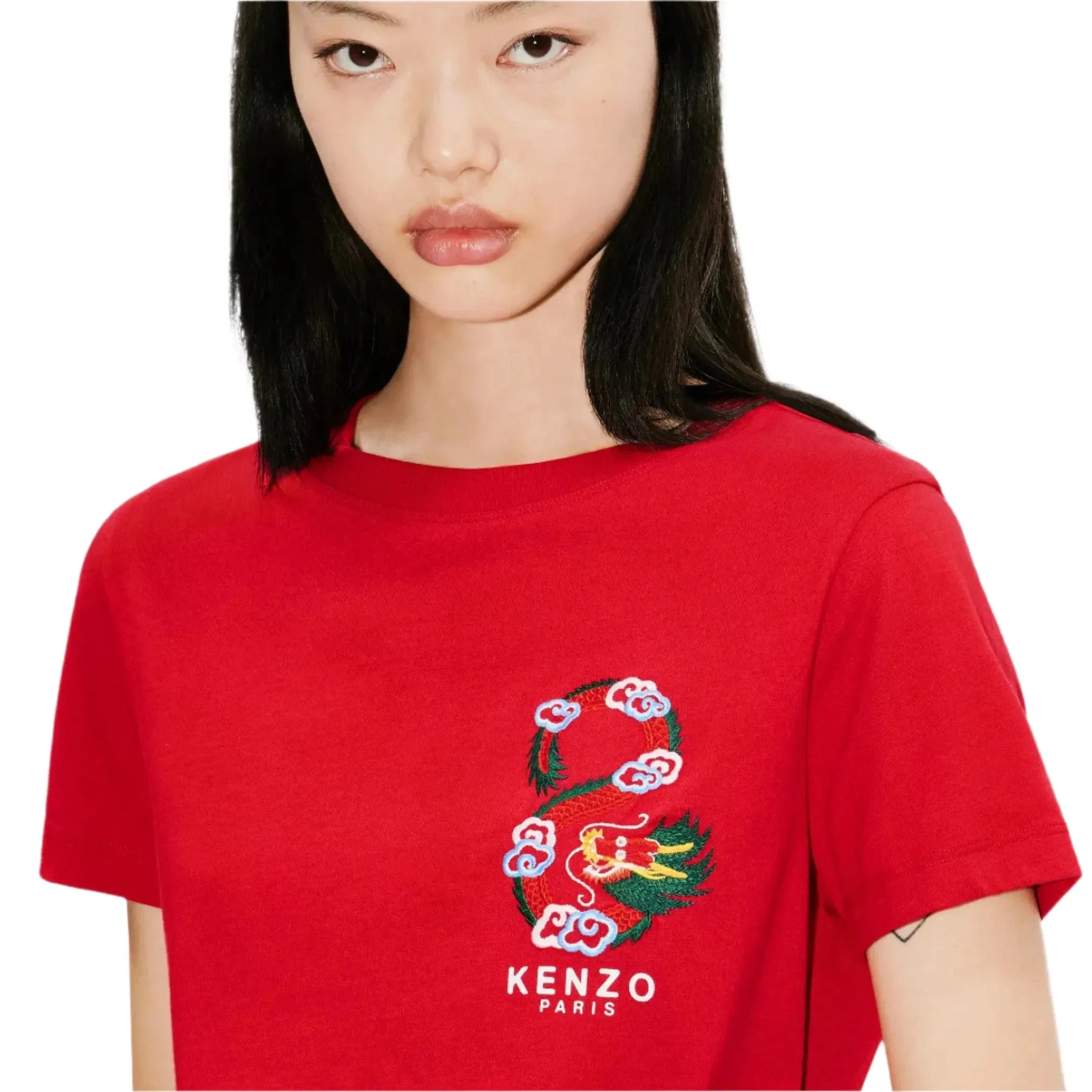 Kenzo Year of the Dragon Embroidered Slim T-Shirt