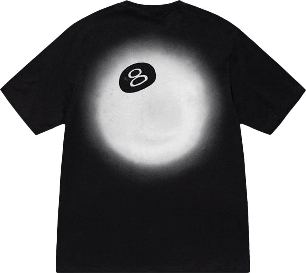 Stussy 8 Ball Fade Tee Black