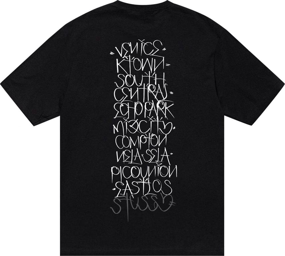 Stussy x Born x Raised Handstyles Tee Black