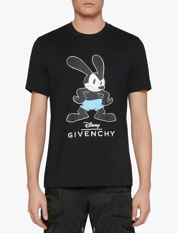 Givenchy x Disney Oswald The Lucky Rabbit Tee Black Slim Fit