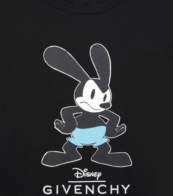 Givenchy x Disney Oswald The Lucky Rabbit Tee Black Slim Fit