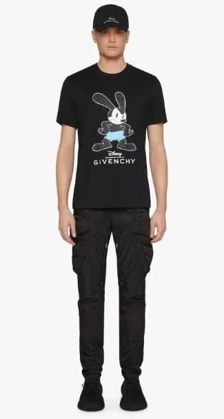 Givenchy x Disney Oswald The Lucky Rabbit Tee Black Slim Fit