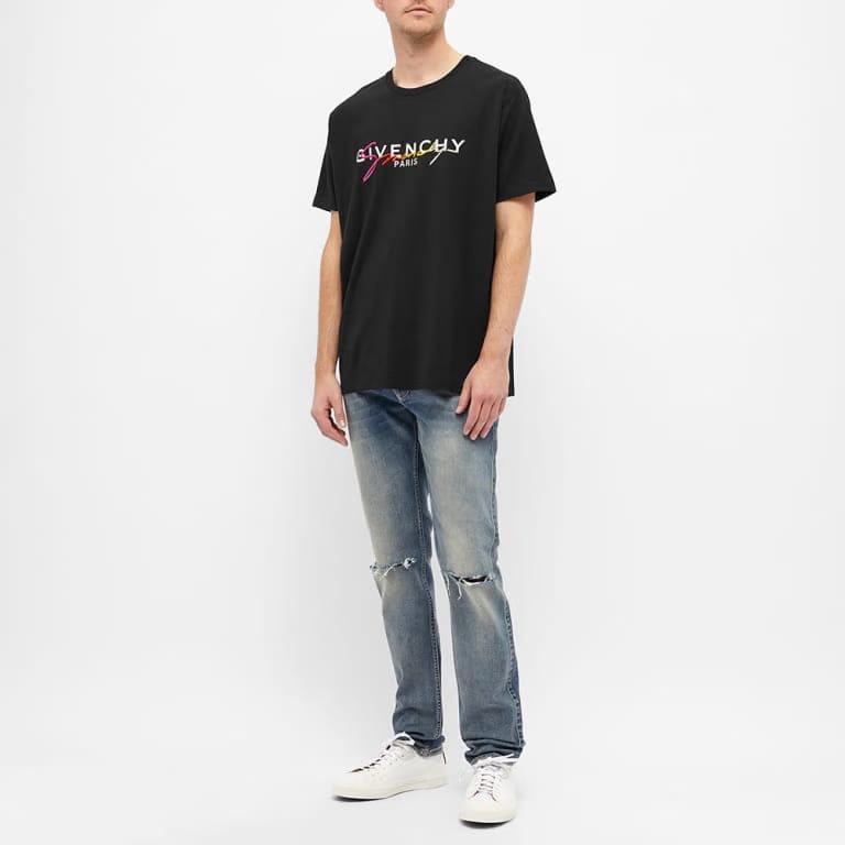 Givenchy Rainbow Signature Logo T-Shirt Regular Fit