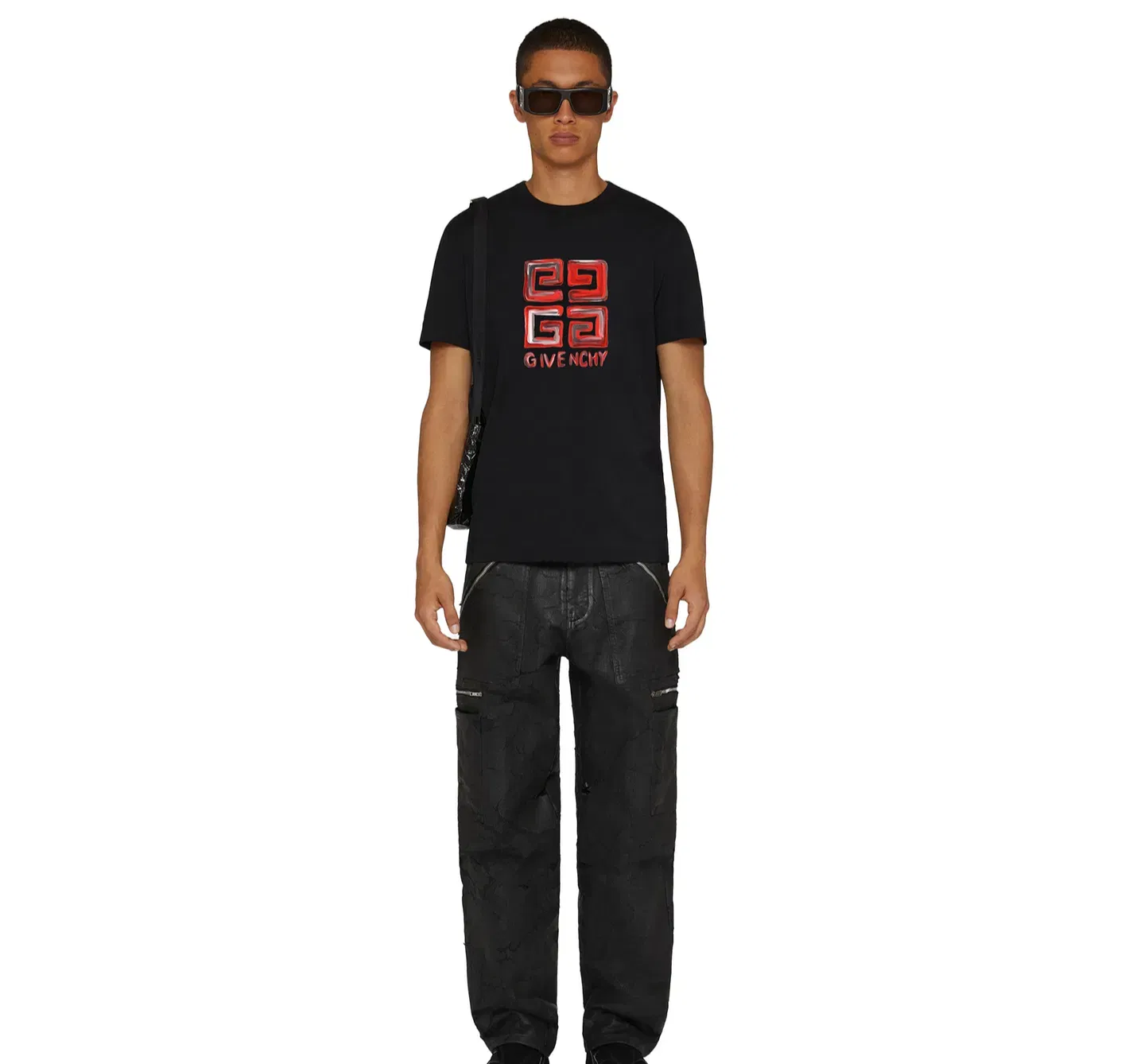 Givenchy 4G Multicolor T-Shirt Black/Red Slim Fit