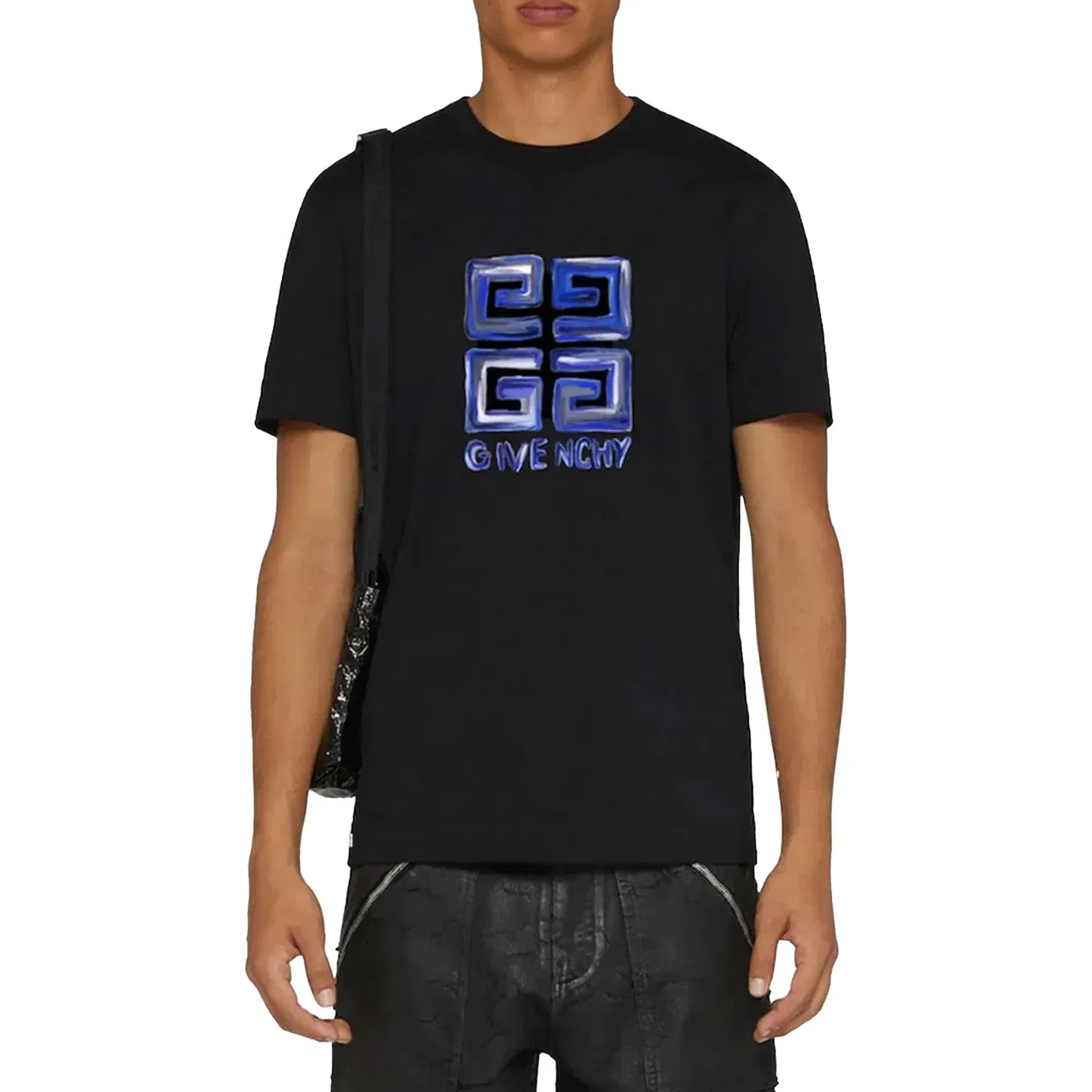 Givenchy 4G Multicolor T-Shirt Black/Blue Slim Fit