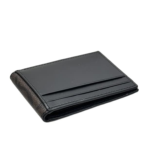 Coach Compact Billfold Wallet Mahogany/Black