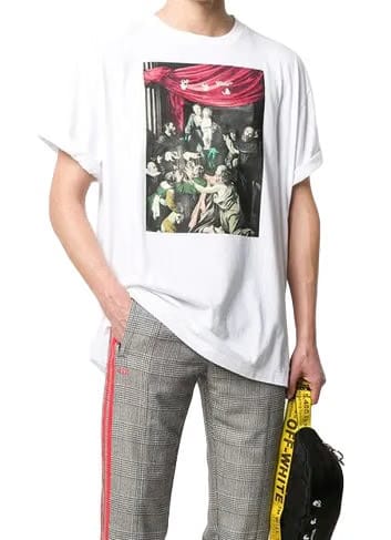 Off-White Caravaggio Painting S/S Oversized White T-Shirt