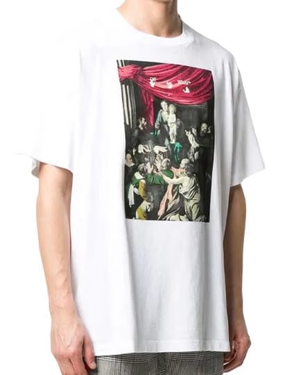 Off-White Caravaggio Painting S/S Oversized White T-Shirt