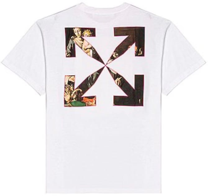Off-White Sprayed Caravaggio S/S Oversized White T-Shirt