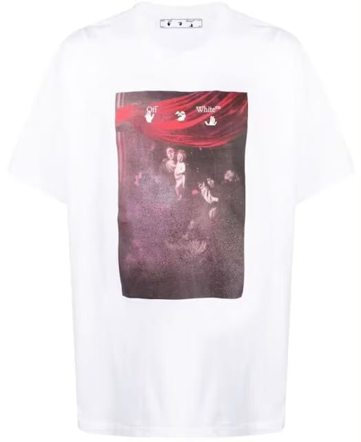 Off-White Sprayed Caravaggio S/S Oversized White T-Shirt