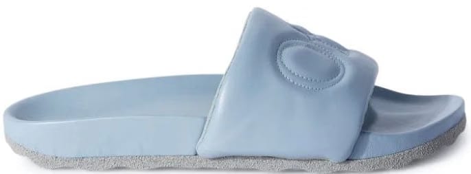Off-White Bookish Leather Mint Military Slide
