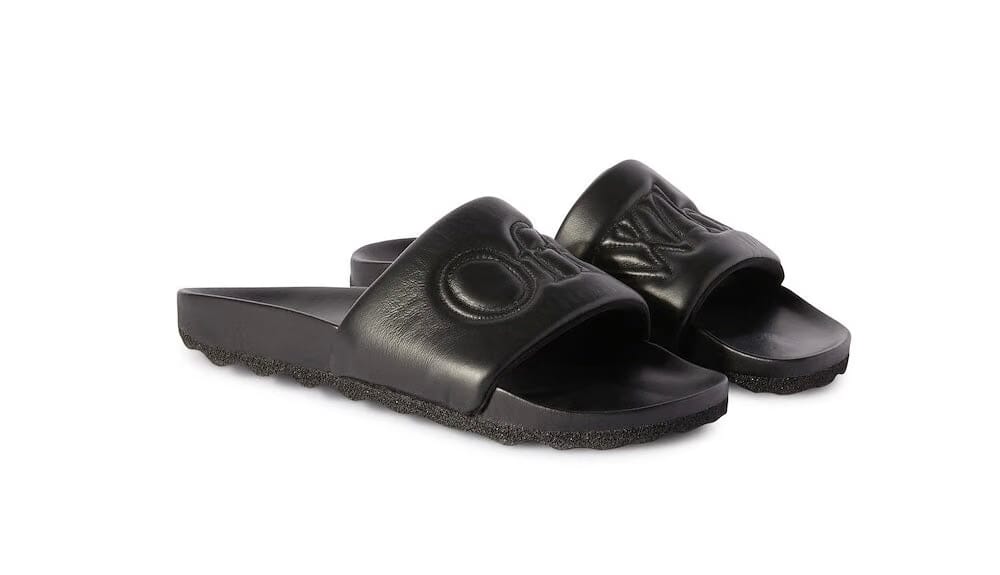 Off-White Bookish Leather Black Slide