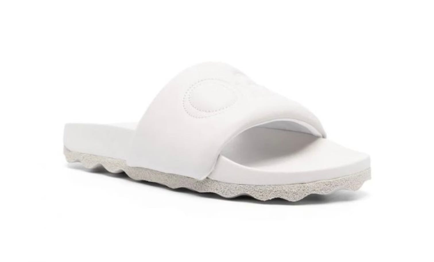 Off-White Bookish Leather Grey Slide