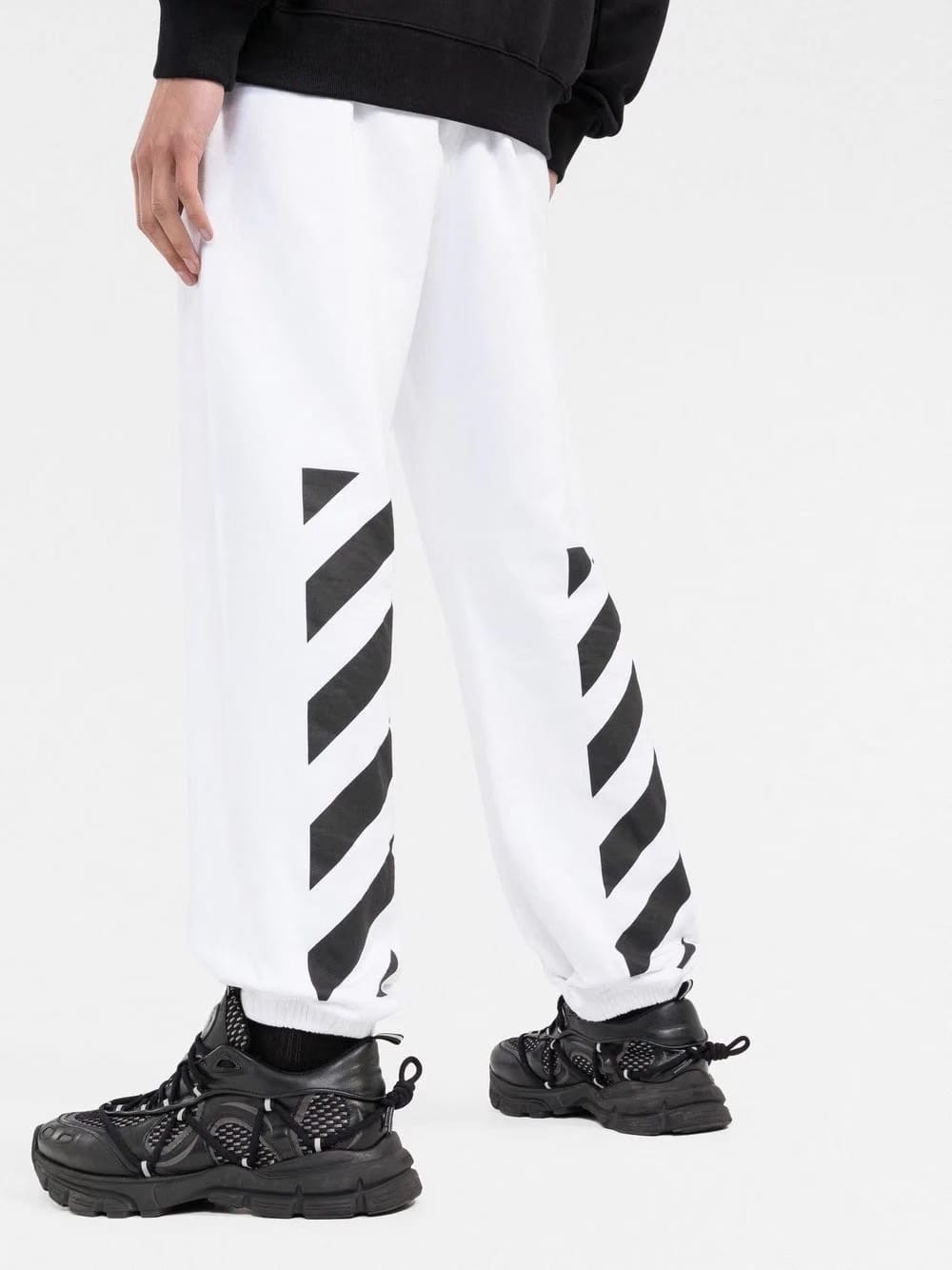Off-White Diag Stripe Track Pants White