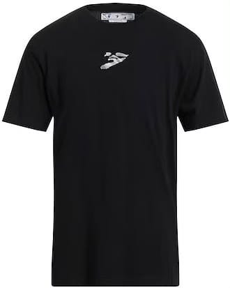 Off-White Distorted Logo Oversized Black T-Shirt