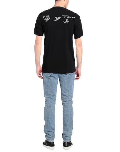 Off-White Distorted Logo Oversized Black T-Shirt