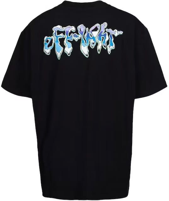 Off-White 90's Liquid Oversized Black T-Shirt