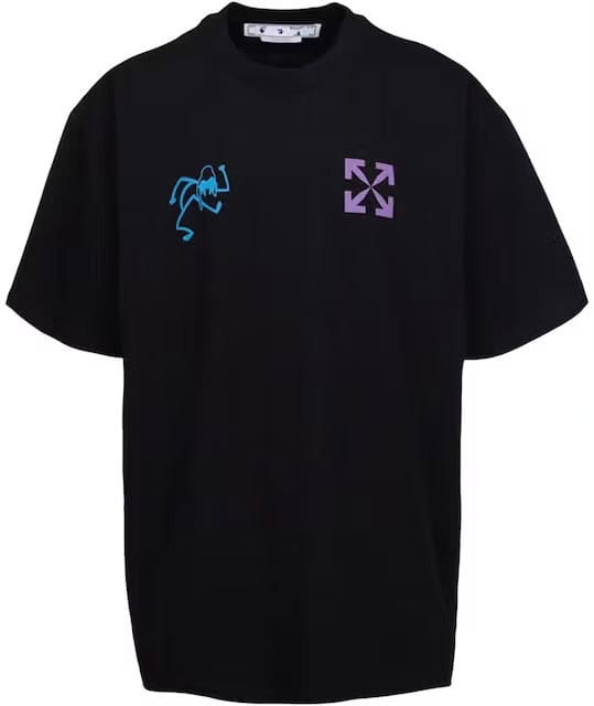 Off-White 90's Liquid Oversized Black T-Shirt