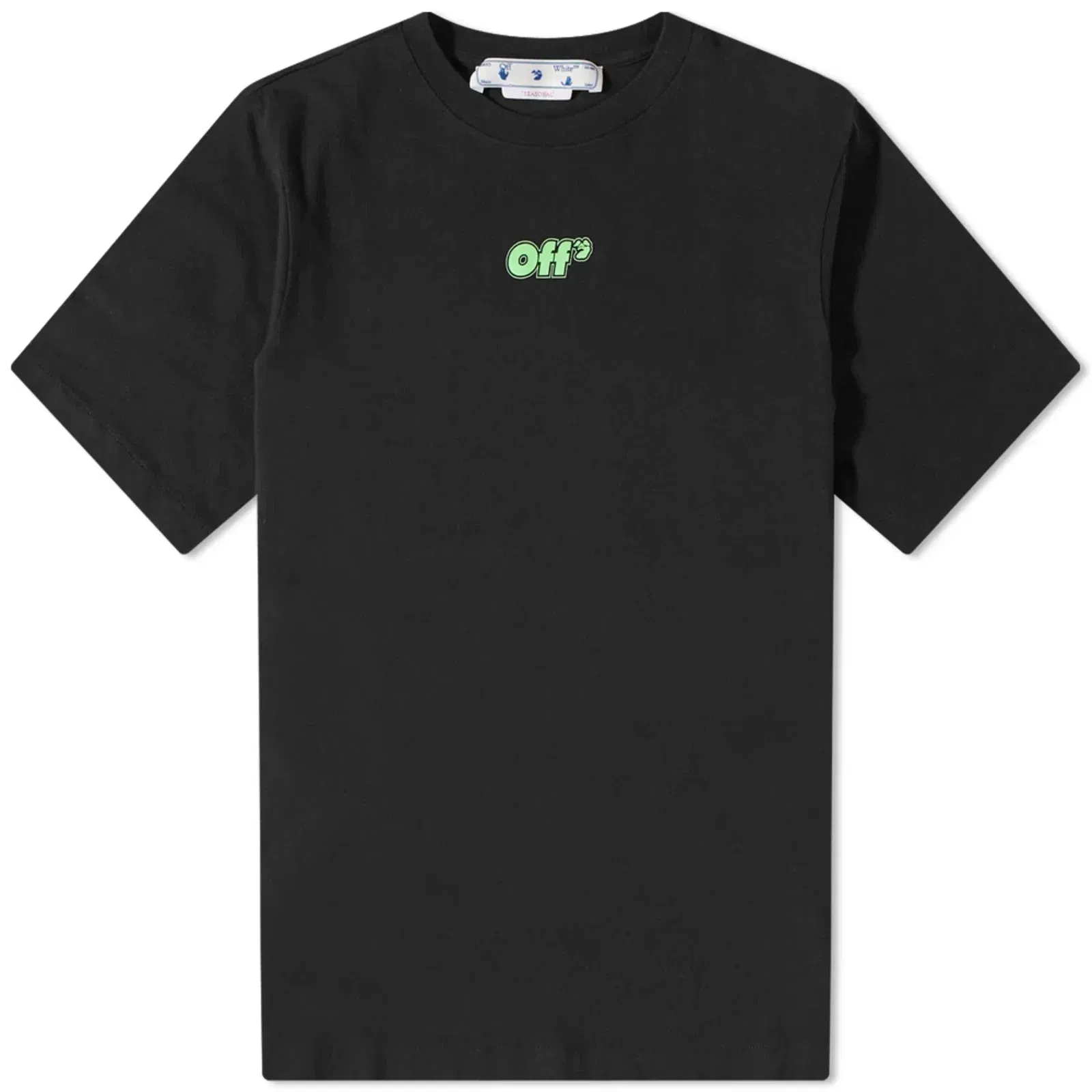 Off-White Rave Flyer Skate S/S T-Shirt Black Green
