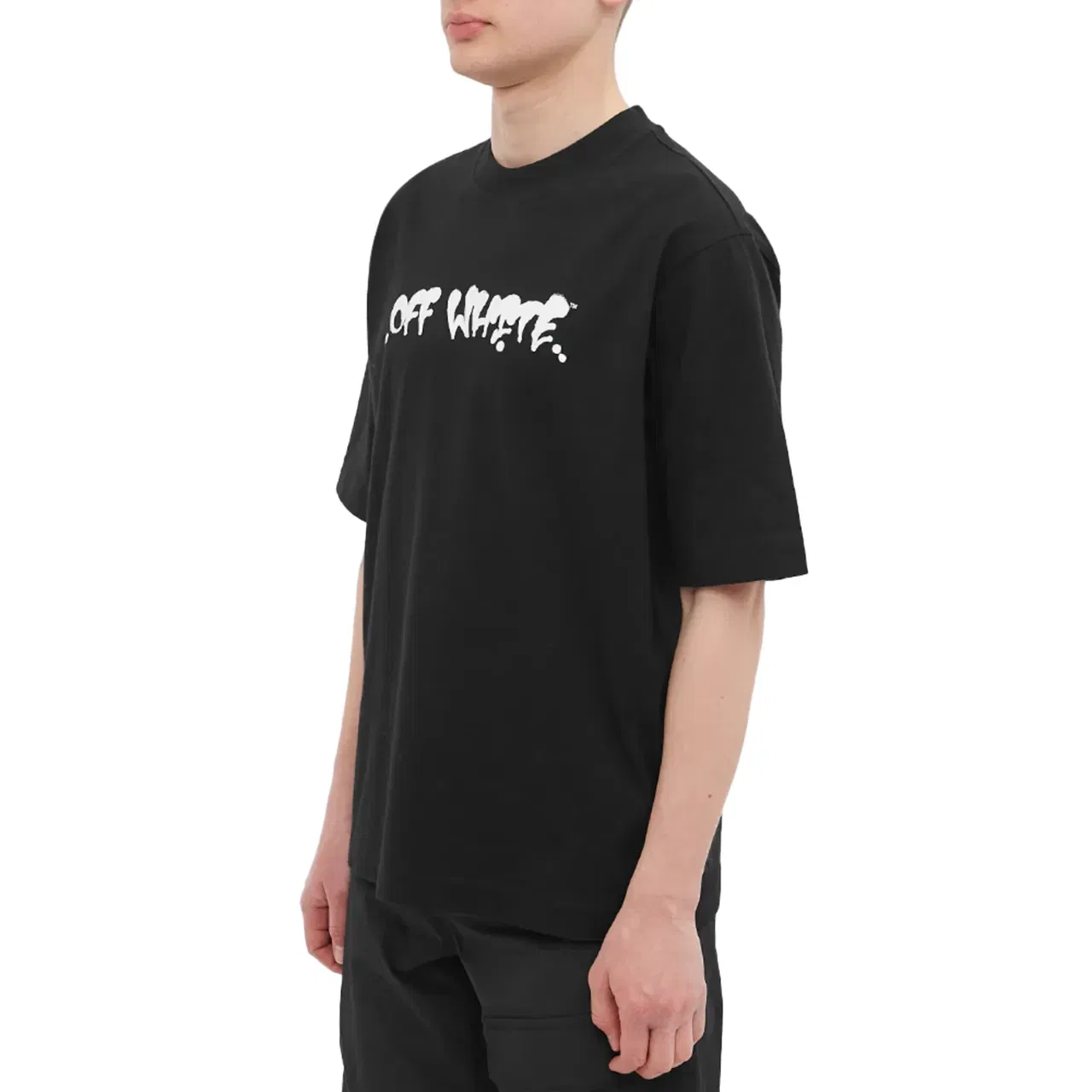 Off-White Neen OW Logo Skate S/S T-Shirt Black Orange