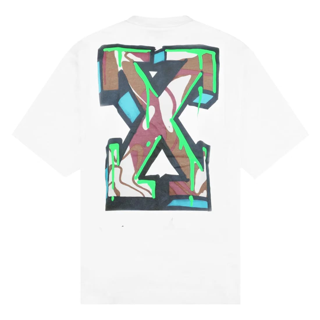Off-White Neen Arrow Skate S/S T-Shirt White Slim Fit