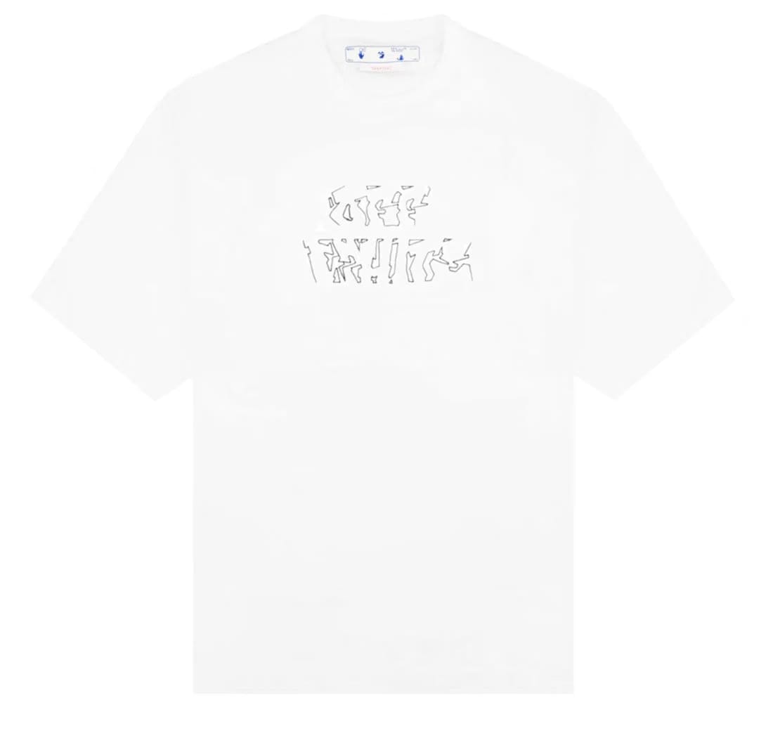 Off-White Neen Arrow Skate S/S T-Shirt White Slim Fit